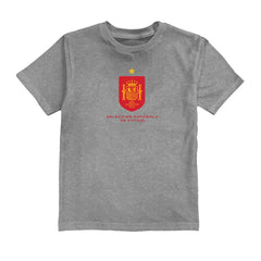 Spain National Team Vive La Fete Youth Color Badge T-Shirts - Gray