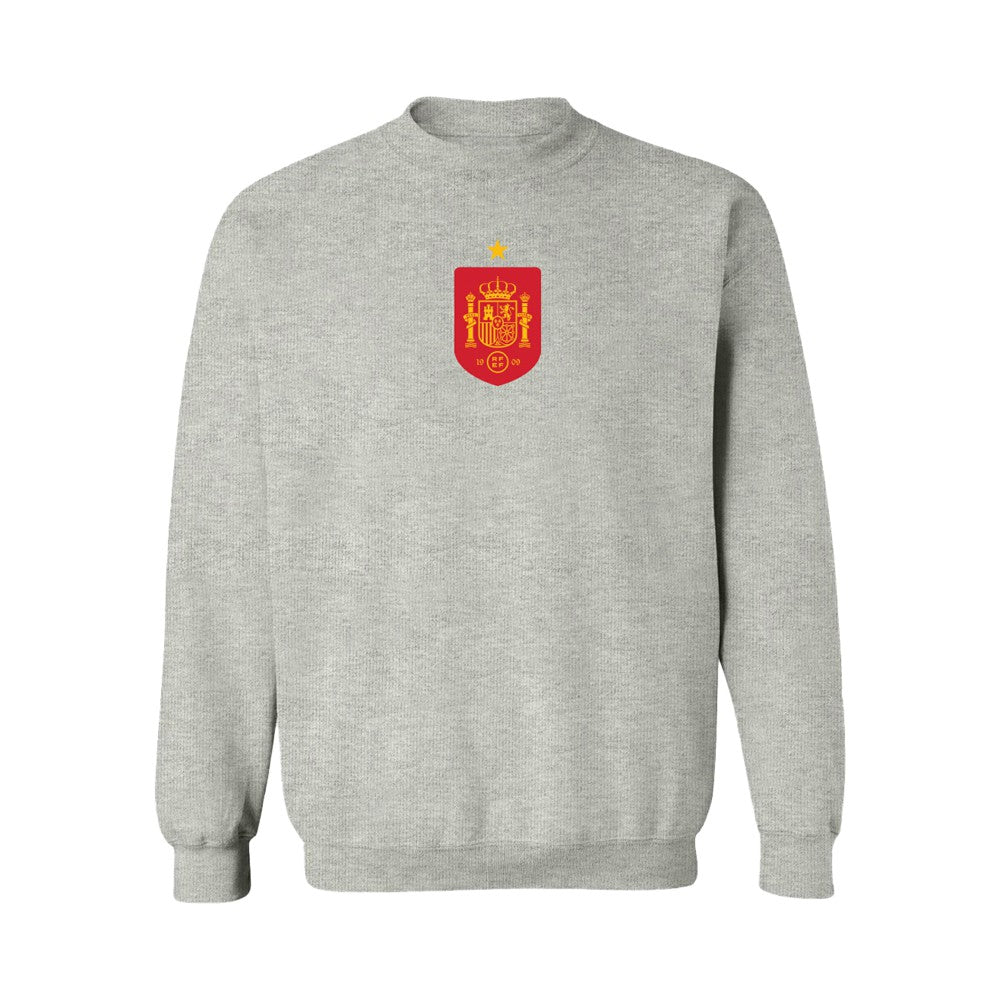 Spain National Team Vive La Fete Women's Color Badge Sweatshirt - Gray