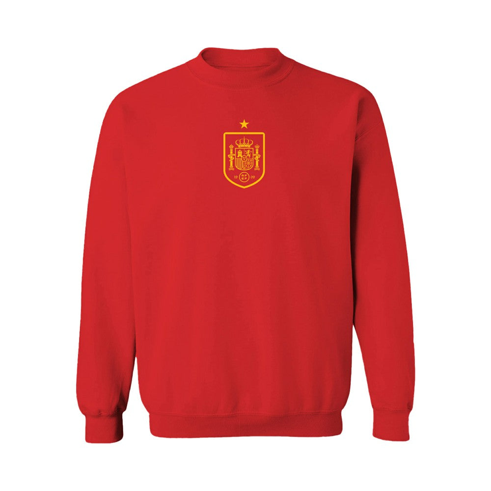 Spain National Team Vive La Fete Women's Color Badge Sweatshirt - Red