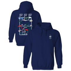 France National Team Vive La Fete Women's Soccer Field Fleece Hood - Navy