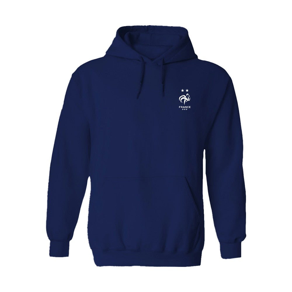 France National Team Vive La Fete Women's Color Badge Fleece Hoodie - Navy