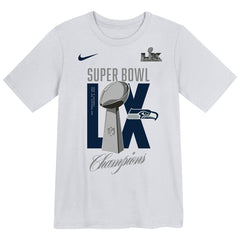 Seattle Seahawks Preschool Super Bowl LX Champions Heavy Chill T-Shirt White - Nike