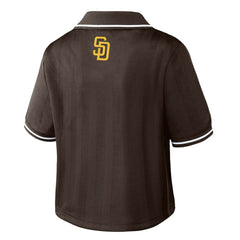 San Diego Padres WEAR by Erin Andrews Women's Cropped Polo for sale