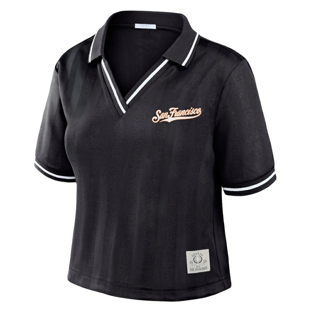 San Francisco Giants WEAR by Erin Andrews Women's Cropped Polo Lifestyle