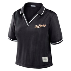 San Francisco Giants WEAR by Erin Andrews Women's Cropped Polo Lifestyle