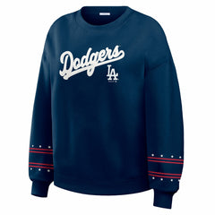 Los Angeles Dodgers WEAR by Erin Andrews Women's Americana Heavyweight Fleece Sweatshirt Sale