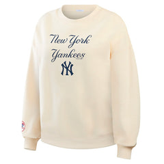 New York Yankees WEAR by Erin Andrews Women's Heavyweight Crew Neck Sweatshirt Sale