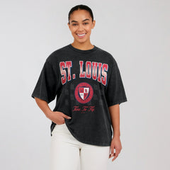 St. Louis Cardinals WEAR by Erin Andrews Women's Oversized Boyfriend T-Shirt for sale