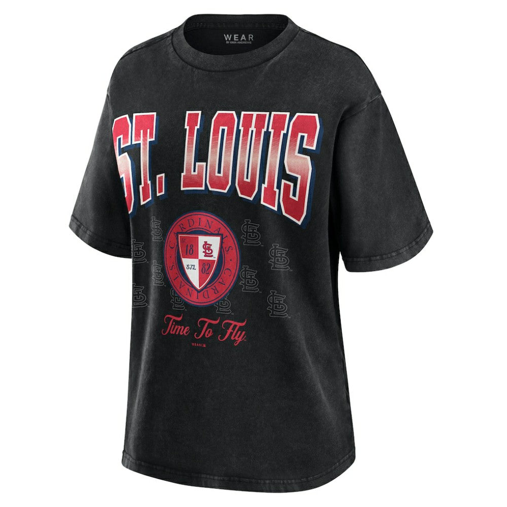 St. Louis Cardinals WEAR by Erin Andrews Women's Oversized Boyfriend T-Shirt for sale