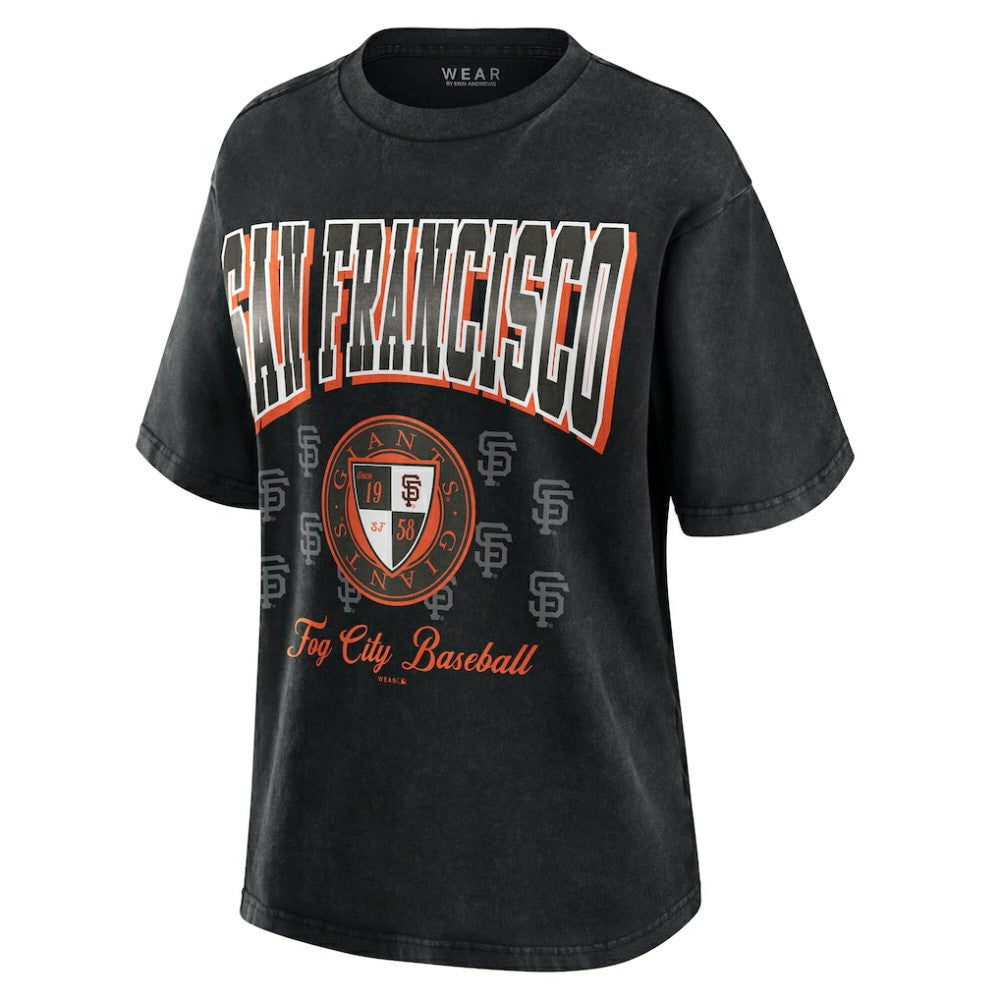 San Francisco Giants WEAR by Erin Andrews Women's Oversized Boyfriend T-Shirt Near Me