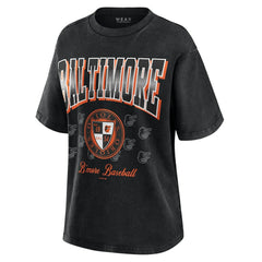 Baltimore Orioles WEAR by Erin Andrews Women's Oversized Boyfriend T-Shirt On Sale