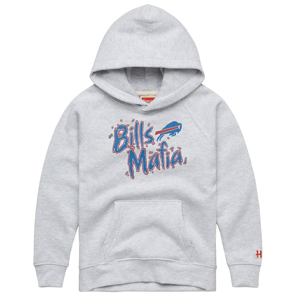 Buffalo Bills Homage Youth Bills Mafia Tri-Blend Hoodie Gray - NFL