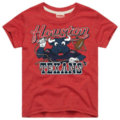 Houston Texans Homage Youth Toro Lasso Tri-Blend T-Shirt Red - NFL