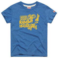 Los Angeles Rams Homage Youth Whose House Mascot Tri-Blend T-Shirt Royal - NFL