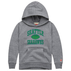 Seattle Seahawks Homage Youth Gridiron Tri-Blend Hoodie Gray - NFL