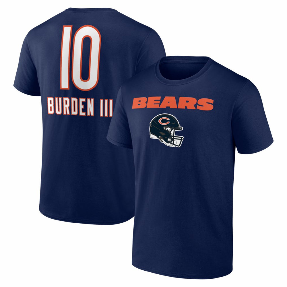 Luther Burden III Chicago Bears Team Wordmark T-Shirt Navy - NFL