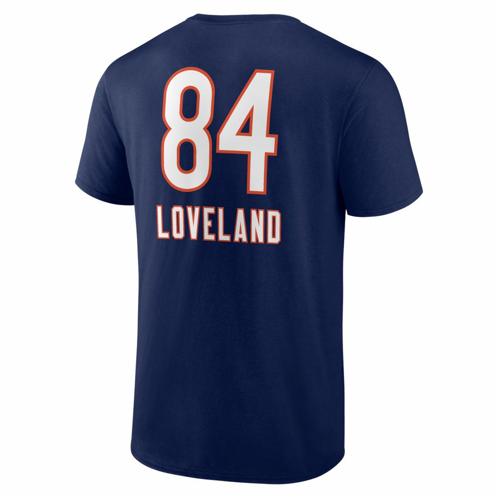 Colston Loveland Chicago Bears Team Wordmark T-Shirt Navy - NFL