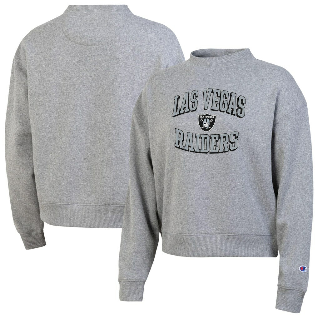 Las Vegas Raiders Champion Women's Triumph Tri-Blend Sweatshirt Gray - NFL
