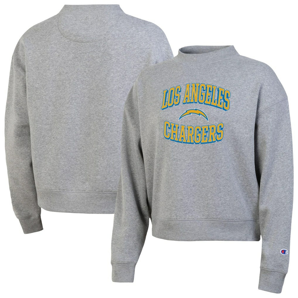 Los Angeles Chargers Champion Women's Triumph Tri-Blend Sweatshirt Gray - NFL