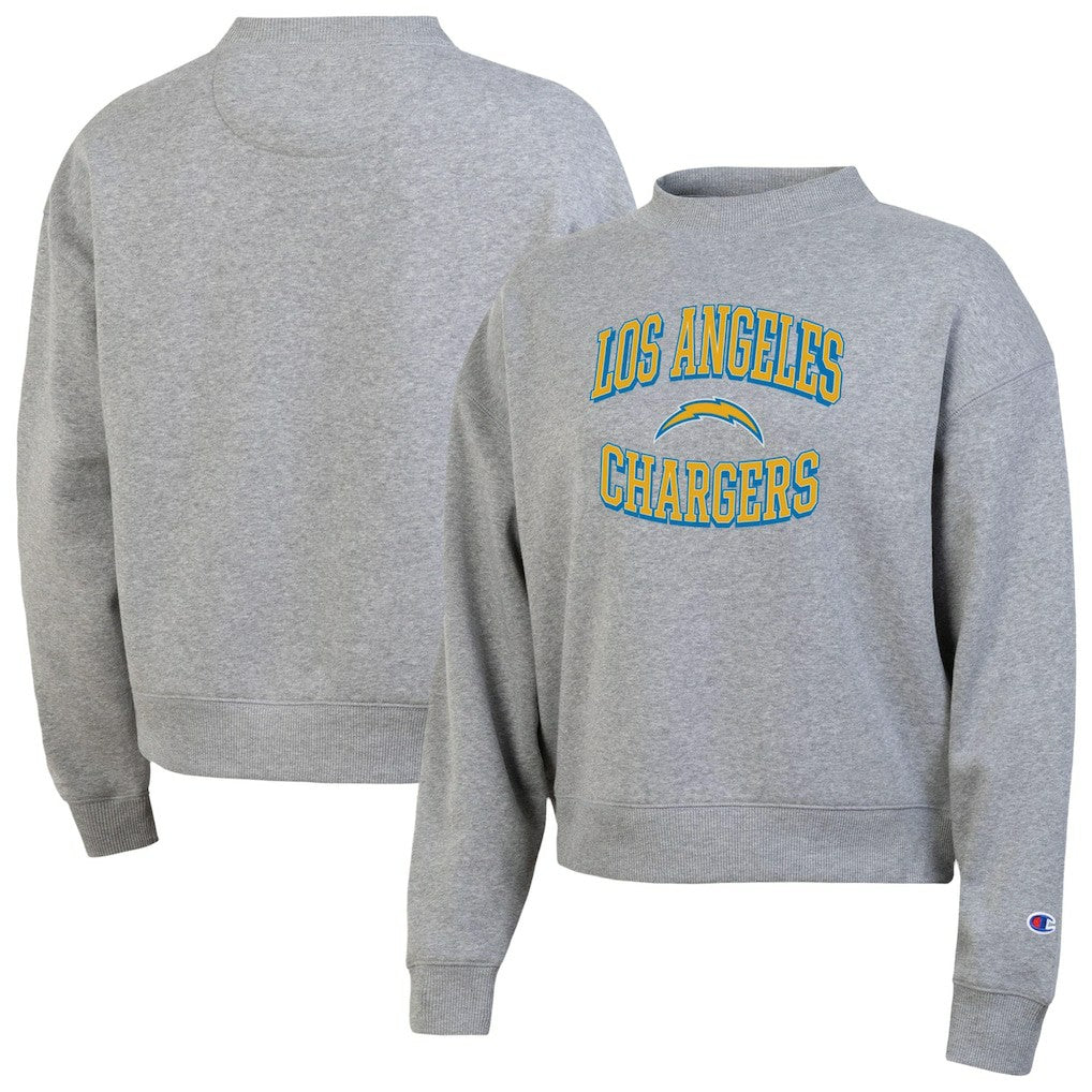 Los Angeles Chargers Champion Women's Triumph Tri-Blend Sweatshirt Gray - NFL