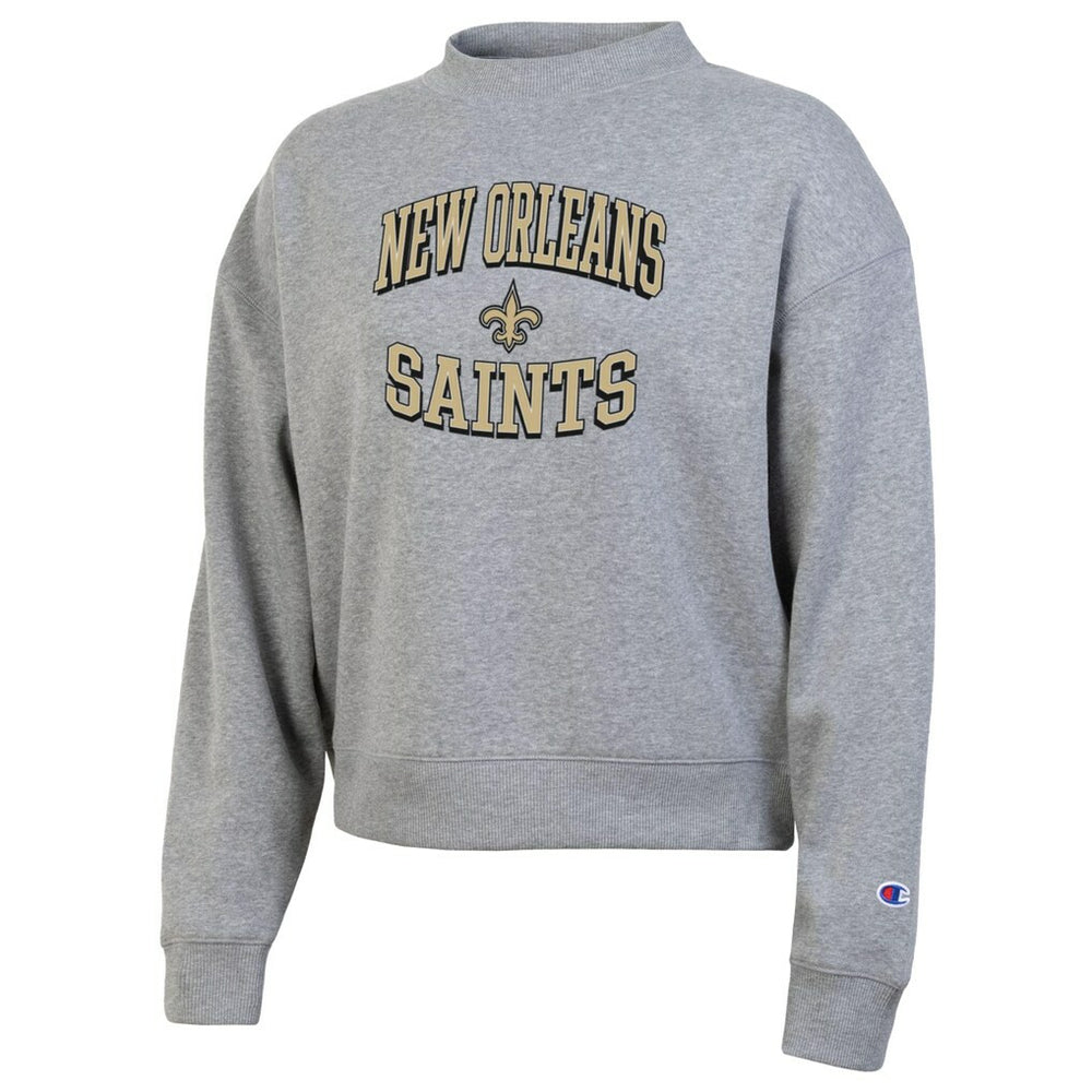 New Orleans Saints Champion Women's Triumph Tri-Blend Sweatshirt Gray - NFL