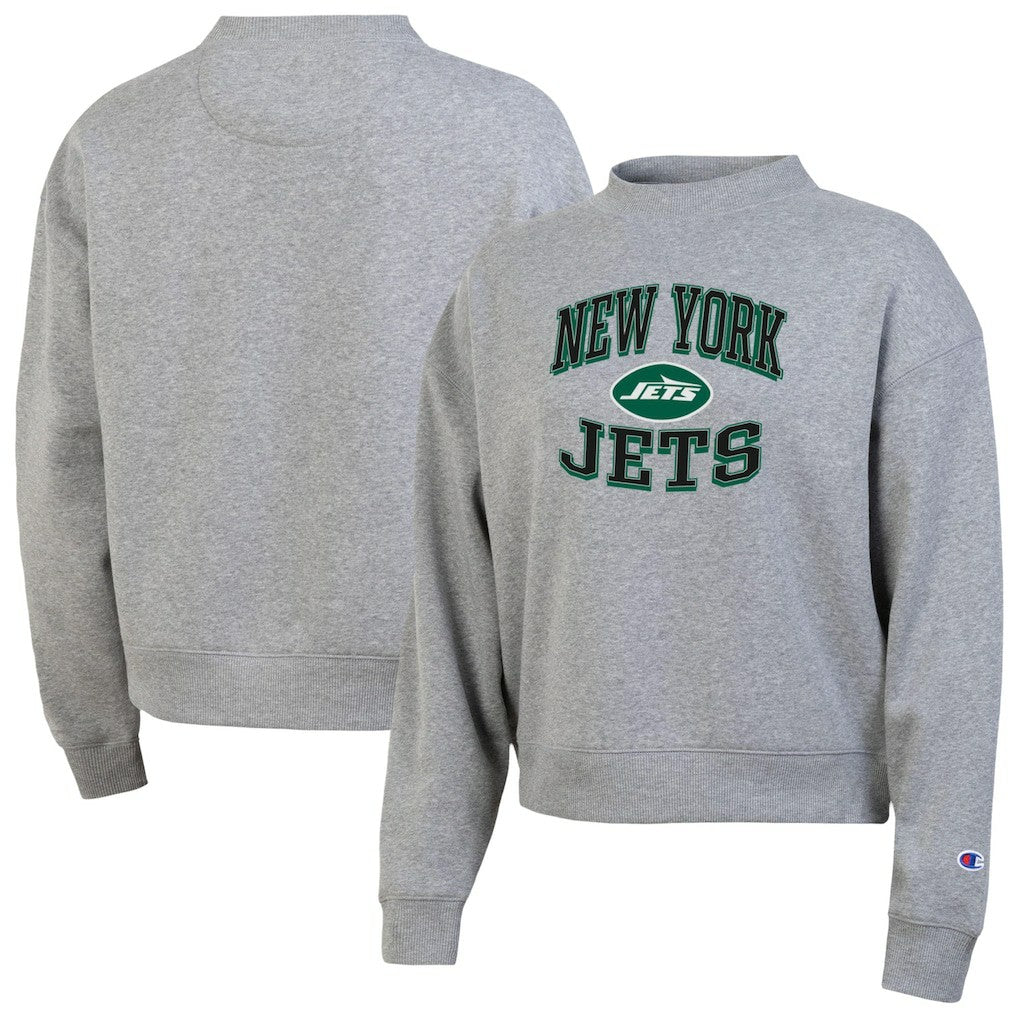 New York Jets Champion Women's Triumph Tri-Blend Sweatshirt Gray - NFL