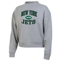 New York Jets Champion Women's Triumph Tri-Blend Sweatshirt Gray - NFL