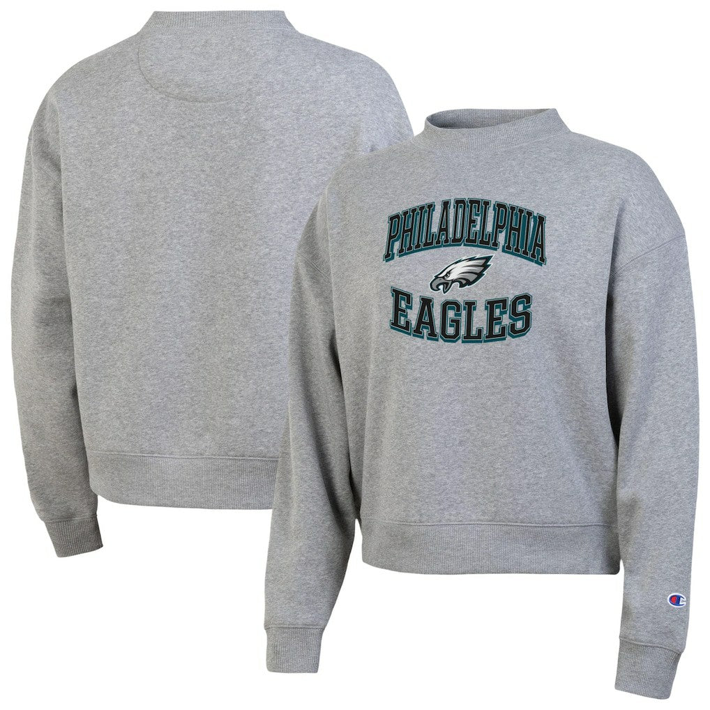 Philadelphia Eagles Champion Women's Triumph Tri-Blend Sweatshirt Gray - NFL