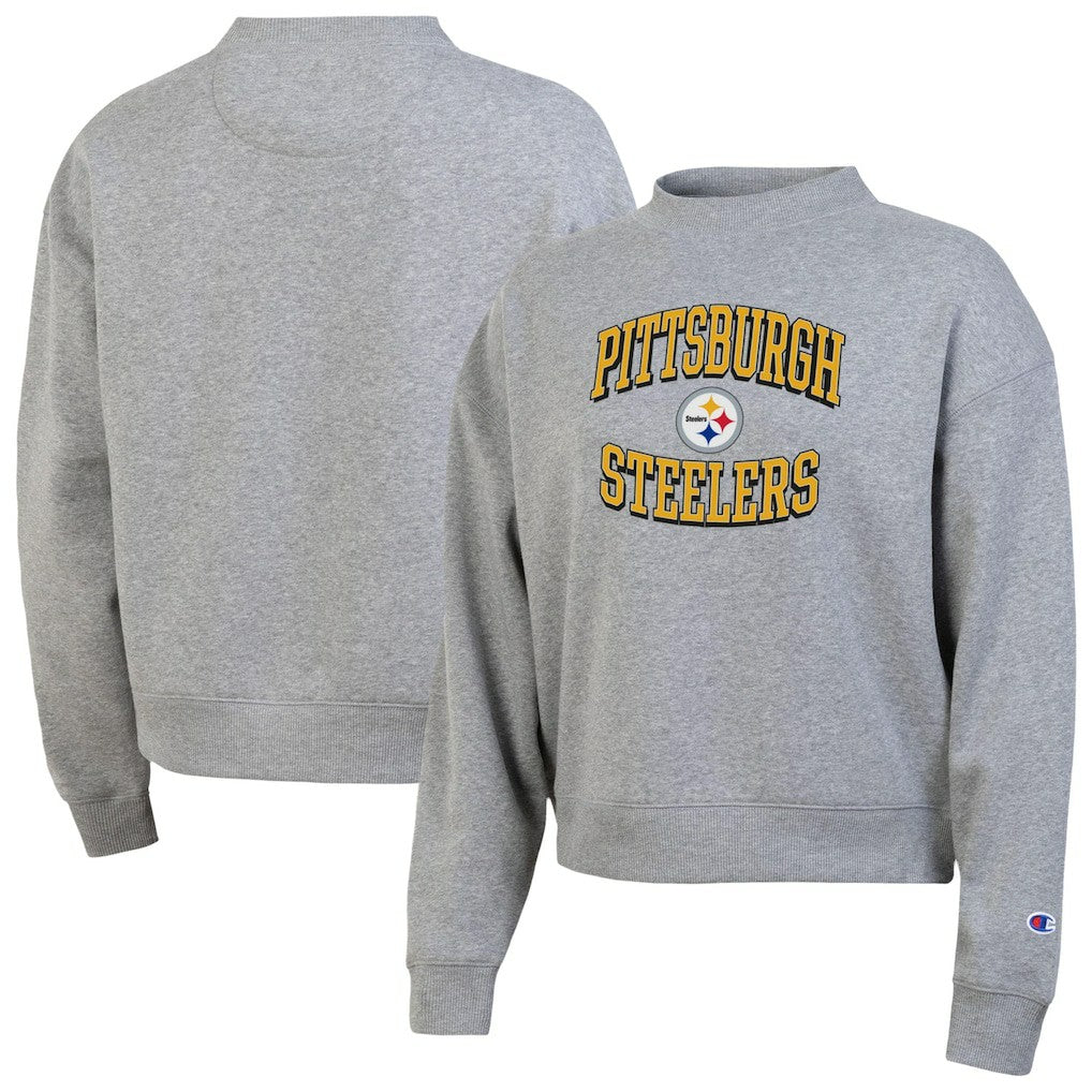 Pittsburgh Steelers Champion Women's Triumph Tri-Blend Sweatshirt Gray - NFL