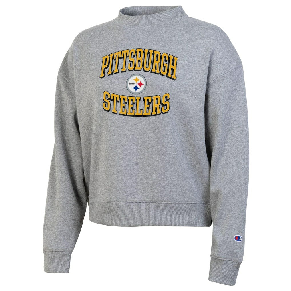 Pittsburgh Steelers Champion Women's Triumph Tri-Blend Sweatshirt Gray - NFL