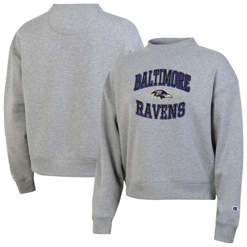 Baltimore Ravens Champion Women's Triumph Tri-Blend Sweatshirt Gray - NFL