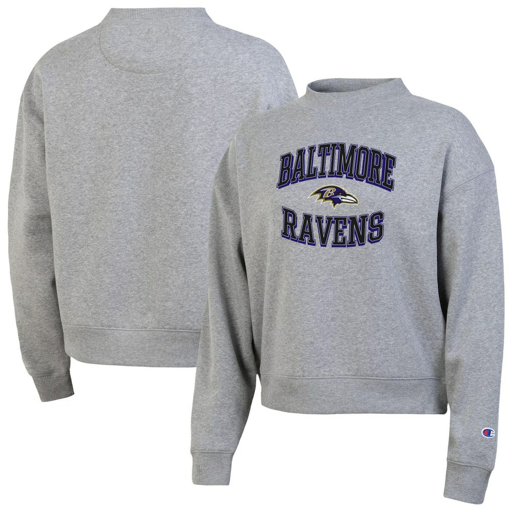 Baltimore Ravens Champion Women's Triumph Tri-Blend Sweatshirt Gray - NFL