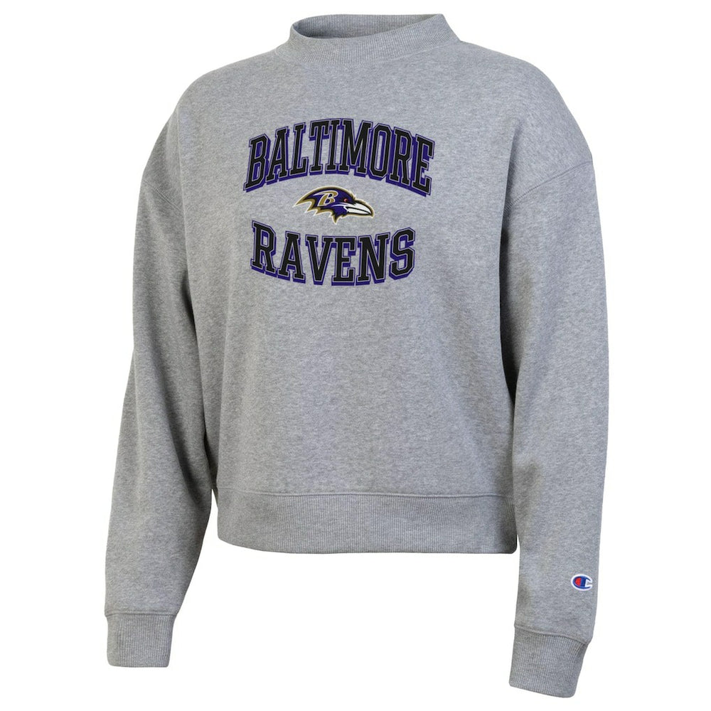 Baltimore Ravens Champion Women's Triumph Tri-Blend Sweatshirt Gray - NFL