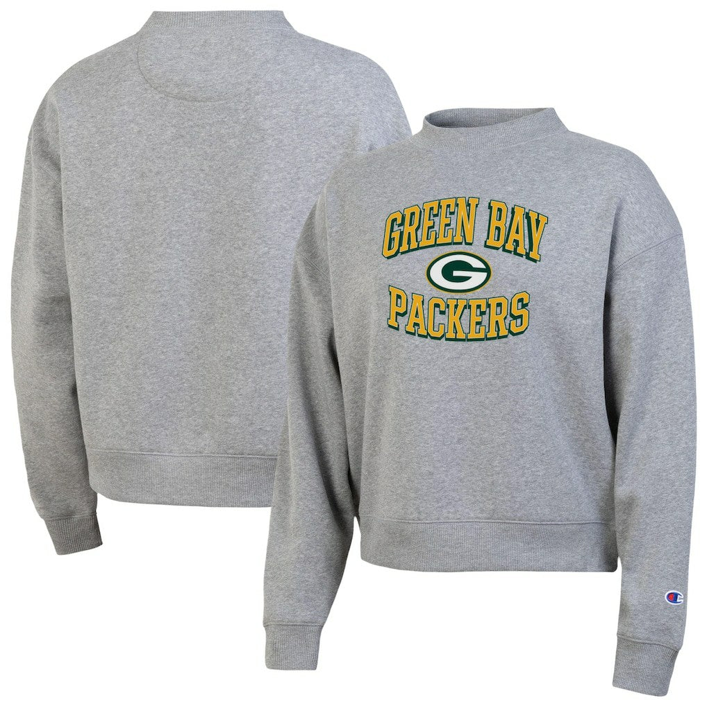 Green Bay Packers Champion Women's Triumph Tri-Blend Sweatshirt Gray - NFL