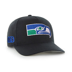Seattle Seahawks '47 Blackout Date Hitch Adjustable Hat Black - 47 brand