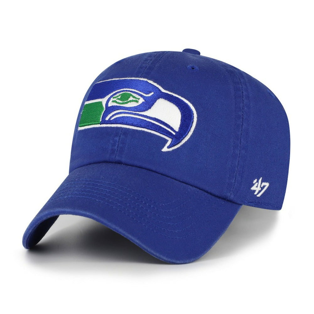 Seattle Seahawks '47 Clean Up Throwback Adjustable Hat Royal - 47 brand