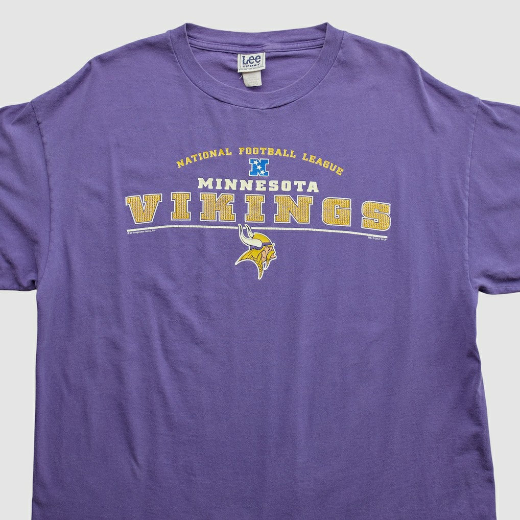 Minnesota Vikings Lee Apparel 2000s T-shirt Purple Vintage - Fanatics
