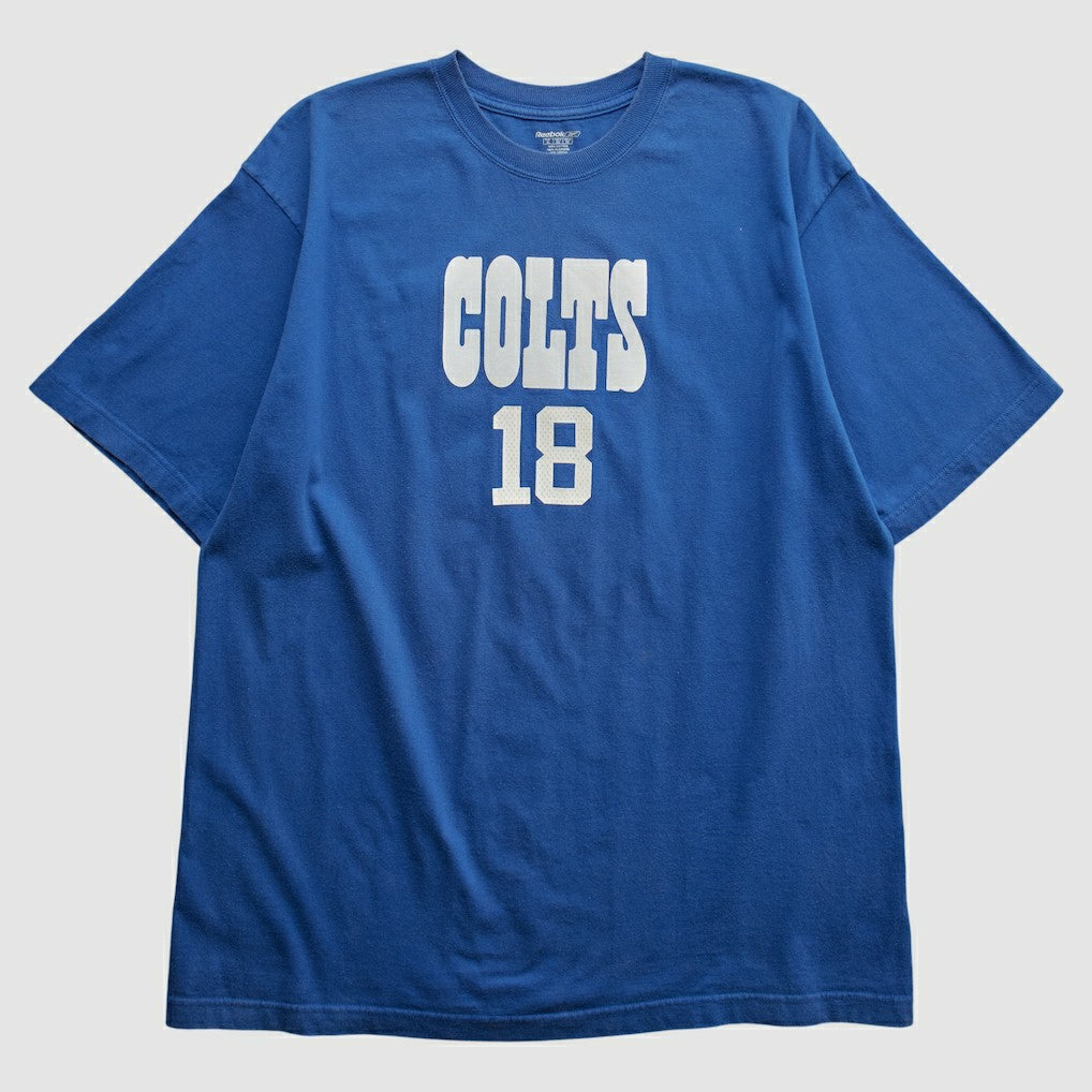 Indianapolis Colts Reebok 2010s T-shirt Blue Vintage - Fanatics