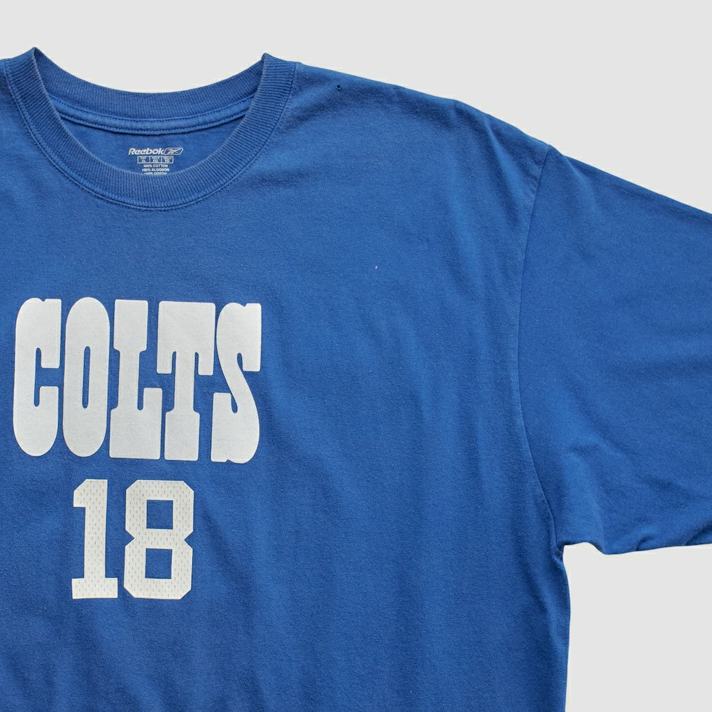Indianapolis Colts Reebok 2010s T-shirt Blue Vintage - Fanatics