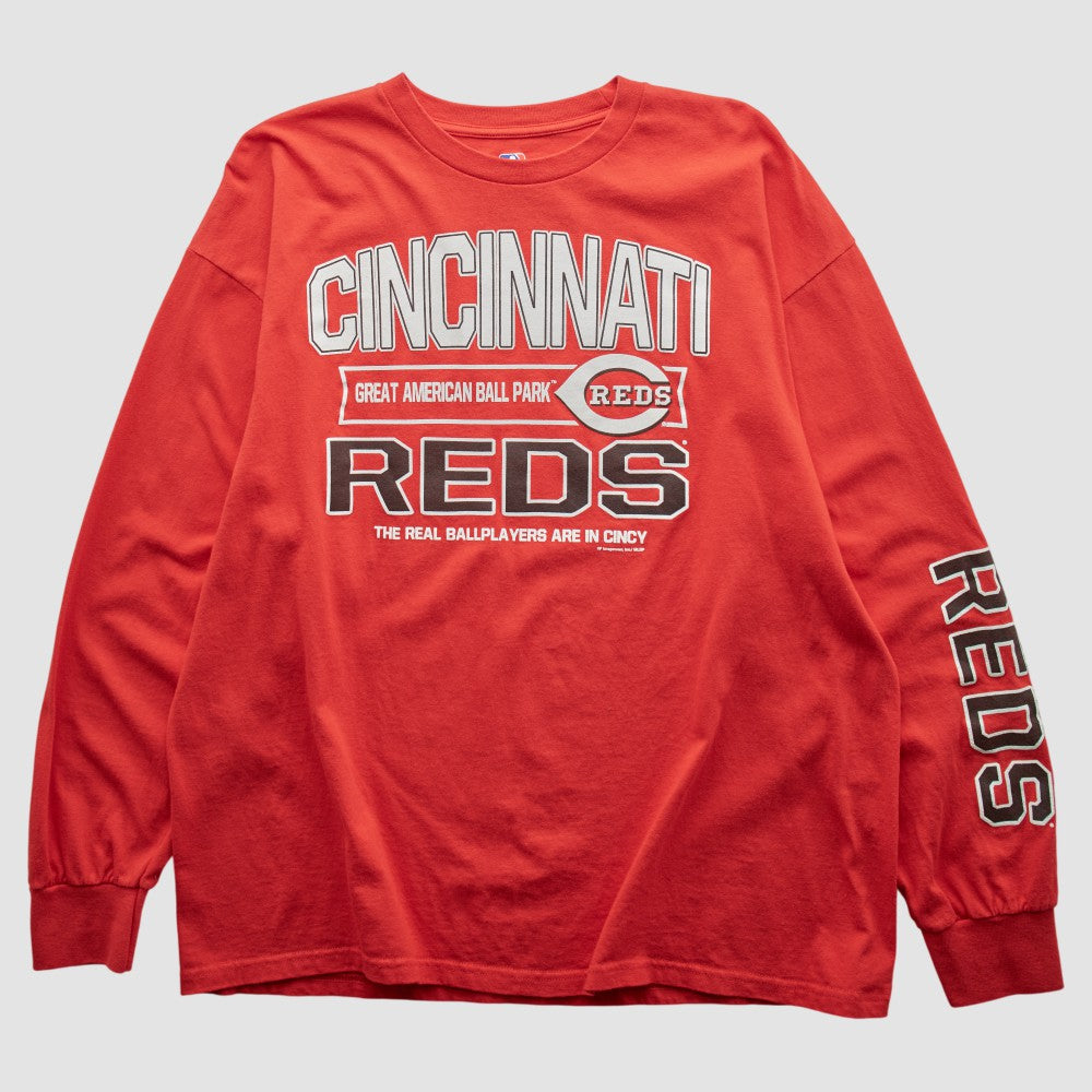 Cincinnati Reds Genuine Merchandise 2000s Long Sleeve T-shirt Sale