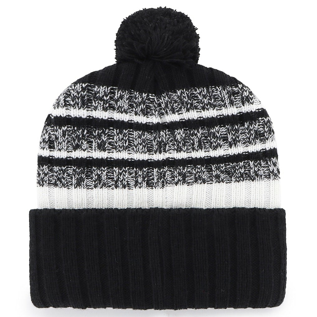 New England Patriots '47 2025 AFC Champions Tavern Cuffed Knit Hat with Pom Black - NFL