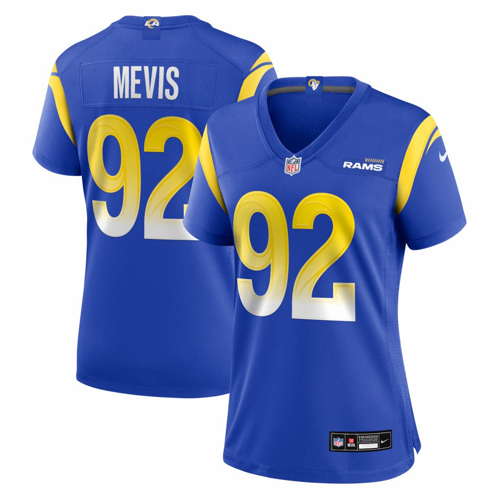 Harrison Mevis Los Angeles Rams Women's Team Game Jersey Royal - Nike