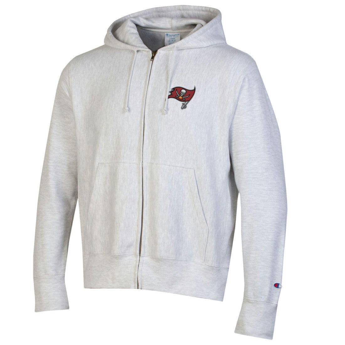 Tampa Bay Buccaneers Champion Reverse Weave Full-Zip Hoodie Gray - NFL
