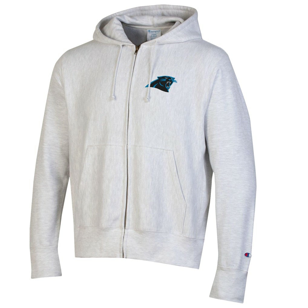 Carolina Panthers Champion Reverse Weave Full-Zip Hoodie Gray - NFL