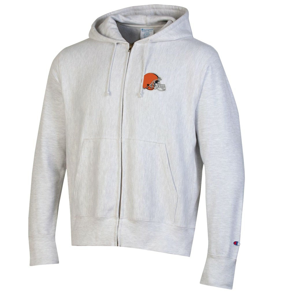 Cleveland Browns Champion Reverse Weave Full-Zip Hoodie Gray - NFL