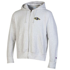 Baltimore Ravens Champion Reverse Weave Full-Zip Hoodie Gray - NFL