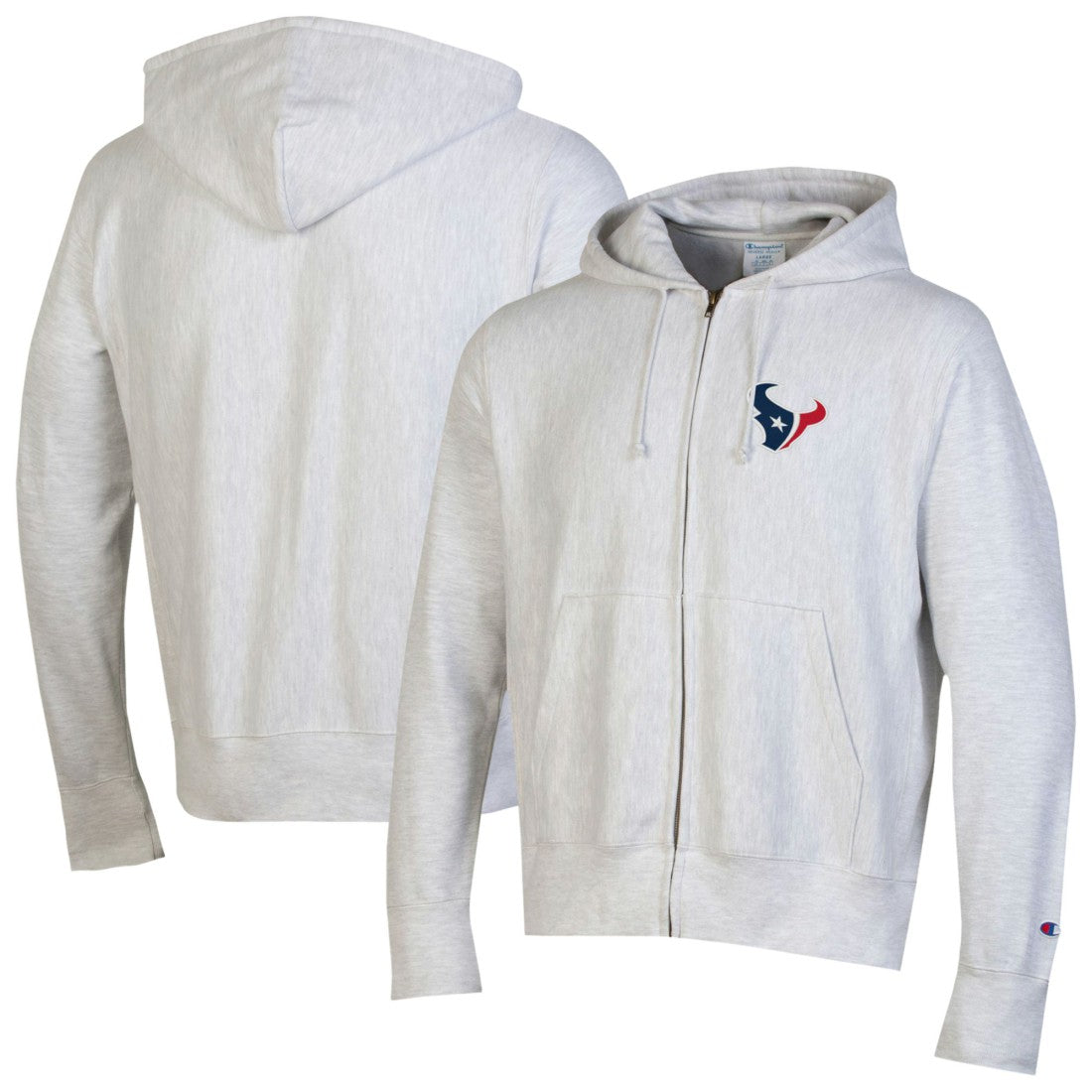 Houston Texans Champion Reverse Weave Full-Zip Hoodie Gray - NFL