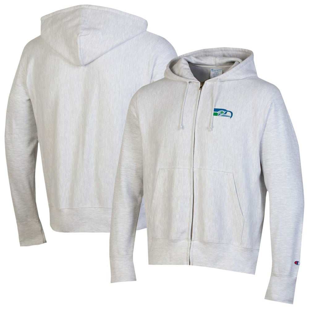 Seattle Seahawks Champion Reverse Weave Full-Zip Hoodie Gray - NFL