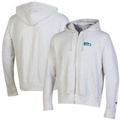 Seattle Seahawks Champion Reverse Weave Full-Zip Hoodie Gray - NFL