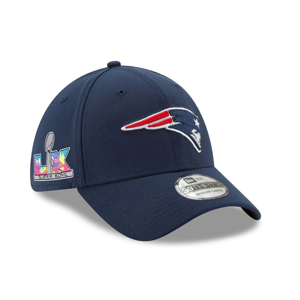 New England Patriots New Era Super Bowl LX 39THIRTY Flex Hat Navy - NFL